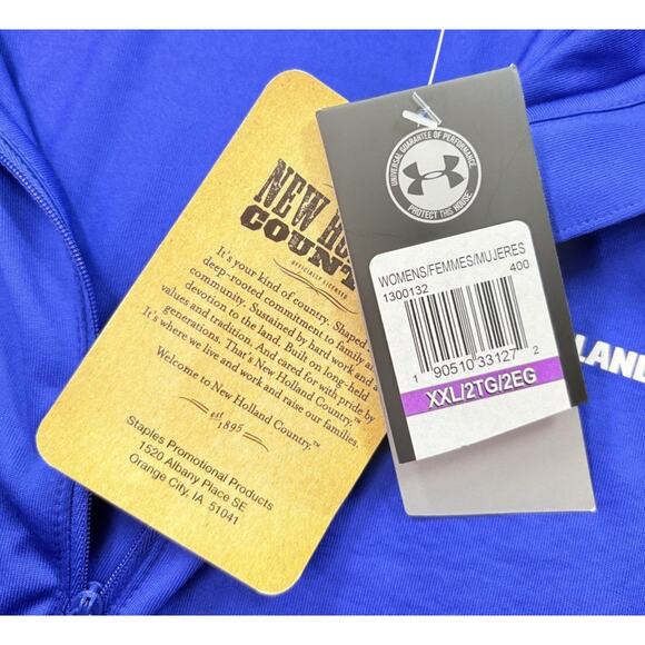 Under Armour Women’s Tech 1/4 Zip Pullover New Holland Tractors Size XXL - Picture 8 of 9